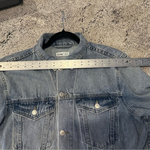 Fringe Denim Jacket Western Cowboy Festival Jean Jacket Light Blue - Picture 3 of 6
